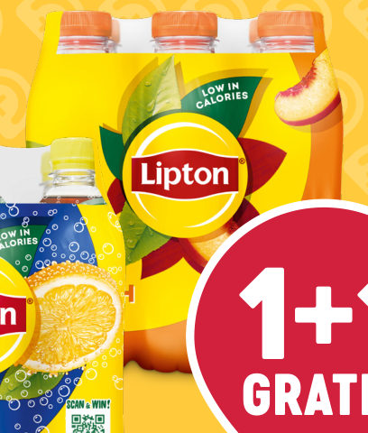 LIPTON Ice Tea Bruisende of niet-bruisende drank op basis van thee