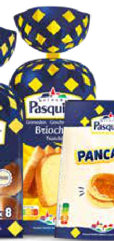 Brioche Pasquier melkbroodjes, pancakes en brioche tranchée