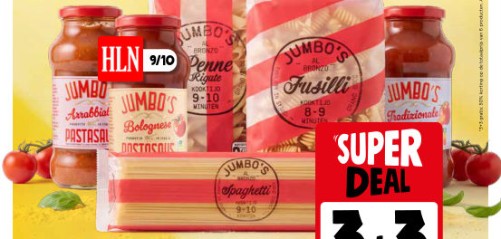 Jumbo’s pasta en pastasauzen