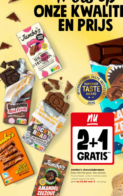 Jumbo's chocoladerepen