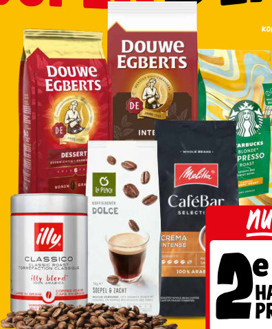 Selectie koffiebonen