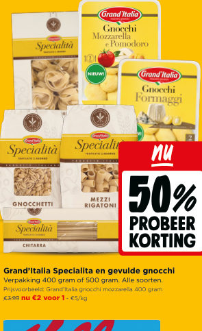 Grand'Italia Specialita en gevulde gnocchi