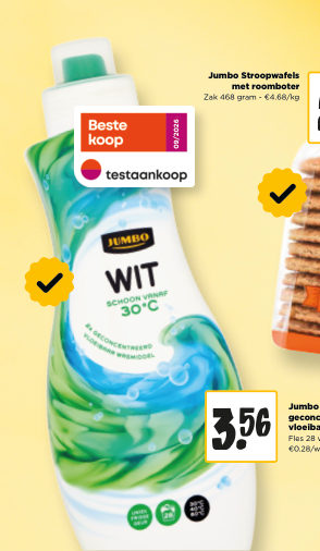 Jumbo wit 2x geconcentreerd vloeibaar wasmiddel