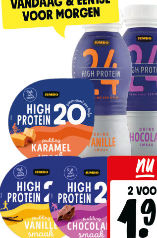 Jumbo High Proteine drinks en puddings