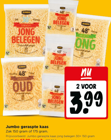 Jumbo geraspte kaas