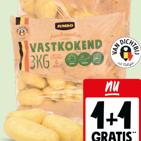 Jumbo vastkokende en kruimige aardappelen