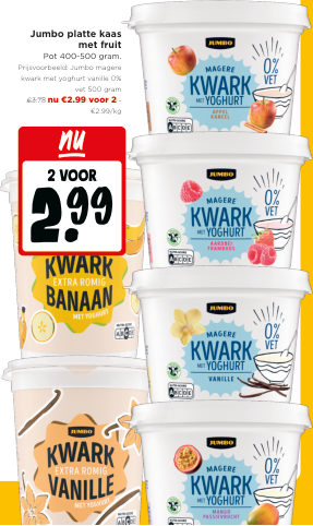 Jumbo platte kaas met fruit