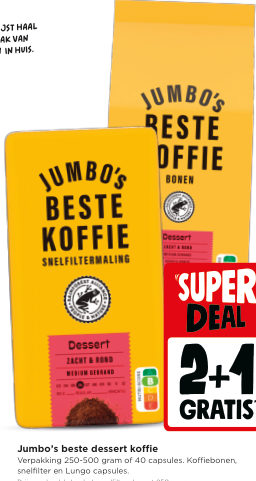 Jumbo's beste dessert koffie
