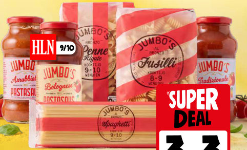 Jumbo's pasta en pastasauzen