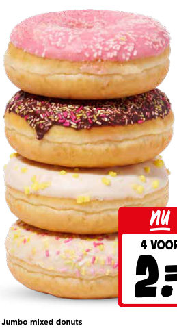 Jumbo mixed donuts