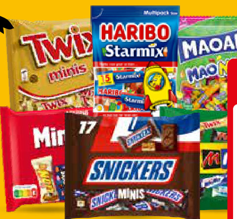 Chocolade en snoep uitdeelzakken
