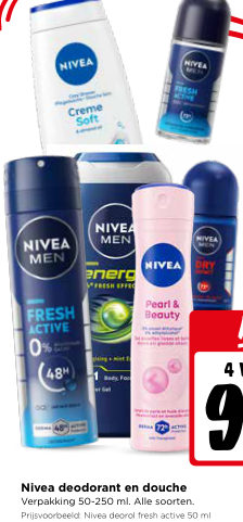 Nivea deodorant en douche
