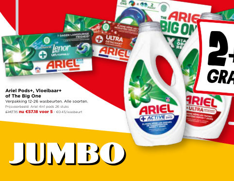 Ariel Pods+, Vloeibaar+ of The Big One