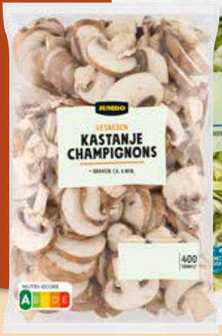 Jumbo prei en kastanjechampignons
