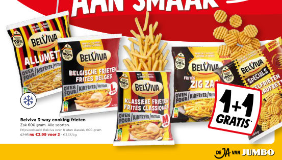 Belviva 3-way cooking frieten