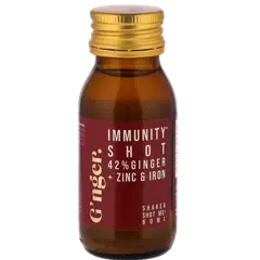 G’nger Immunity Shot 42% Gembersap + Zink & IJzer - 60ml