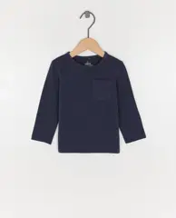 Donkerblauwe longsleeve