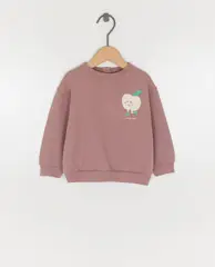 Sweater met reliëfprint appel