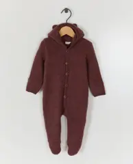 Fleece onesie met voetjes