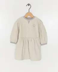 Gemêleerde sweaterjurk van biokatoen, 62-92