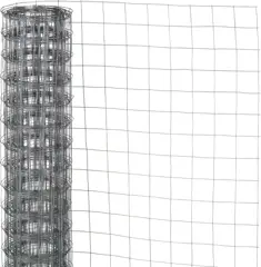 Nature - Verzinkt staal gaas - 1 x 2,5m - Grijs - 6,4 x 6,4mm mazen
