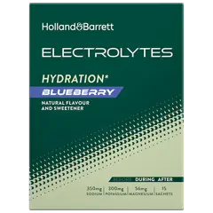 Holland & Barrett Elektrolyten Blueberry - 15 stuks