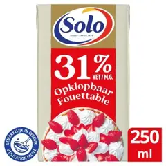 31% Opklopbaar – Plantaardig alternatief voor room