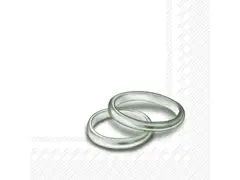 Ihr servetringen Zilver 25x25 cm