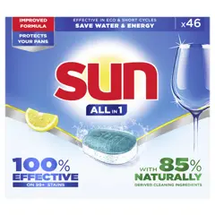 Sun 46 Vaatwascapsules | AIO | Lemon |