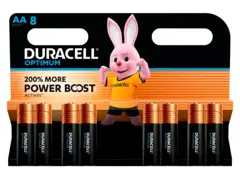 Duracell Optimum batterij alkaline AA 8 stuks