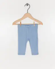 Blauwe legging met ajour