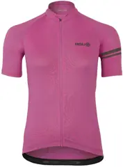 agu Core Fietsshirt Dames Korte Mouwen - Electric Fuchsia - Drie achterzakken - YKK-rits over de hele lengte - Sneldrogend interlock