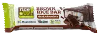 RiceUp Brown rice bar dark chocolate bel