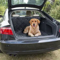 duvoplus Comfy Kofferbakdeken - Kofferbak Beschermer Hond - Waterbestendig & Scheurvast - met Opbergzakje - 147x120cm - Zwart