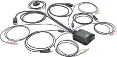 Eaton Tripp Lite B032-DPUA2 - KVM Switch - 2 Poorten - DisplayPort 1.1 - USB Peripheral Sharing