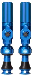 Muc-Off Big Bore Hybrid - Tubeless Ventiel - 30mm - Kernloos ontwerp - Schrader - Blauw - Voor velgdiepte onder 20mm