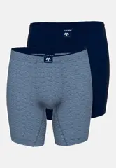 CECEBA Ohio - 2-pack Heren cyclist boxer - extra lange pijpen - Blauw
