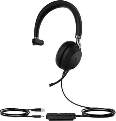 Yealink UH38 Mono Teams Headset Bedraad en draadloos Hoofdband Kantoor/callcenter Bluetooth Zwart