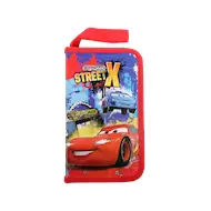 Cars case with pencils