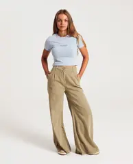 Groene broek, extra wide fit