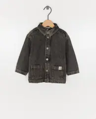 Biokatoenen jeanshemd met verwassen look, 62-92