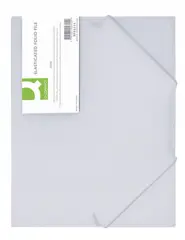 Q-Connect PP Map met Elastiek A4 Transparant Wit KF02315