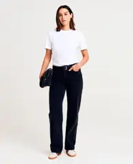 Zwarte jeans, straight fit