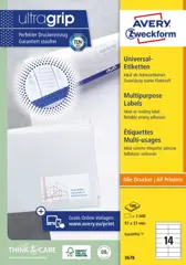 Huismerk Avery 3678 Universele Etiket 97x37mm