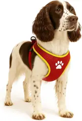 Harnas hond – honden tuigje – harnas hond anti trek – hondentuigjes – hondentuig anti trek – Flamingo Step&Go Tasha – rood – maat L – A:58cm B:75-95cm x 20mm x 5mm
