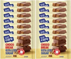 WeCare Lower Sugar - Bar - Chocolade Break - 14 x 64,5 gr