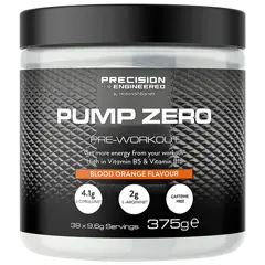 Precision Engineered Pump Zero Pre-Workout Bloedsinaasappelsmaak - 375g