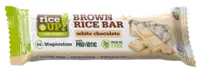 RiceUp Brown rice bar white chocolate bel