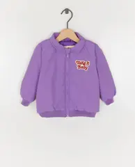 Bomber met geborduurd opschrift, oversized fit