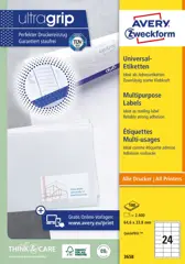 Huismerk Avery 3658 Universele Etiket 64,6x33,8mm